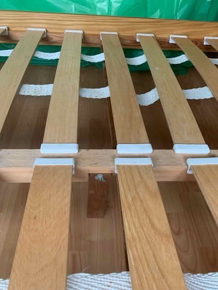 Photo of free Oak double bed frame (Abbots Langley (WD5)) #2