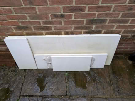 Photo of free Wooden fire surround with stone inset and hearth (Dean Court OX2) #2