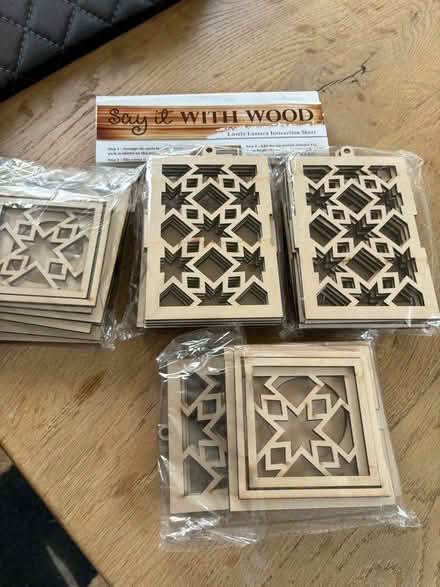 Photo of free 4 piece wooden lantern craft set (Droitwich WR9) #1
