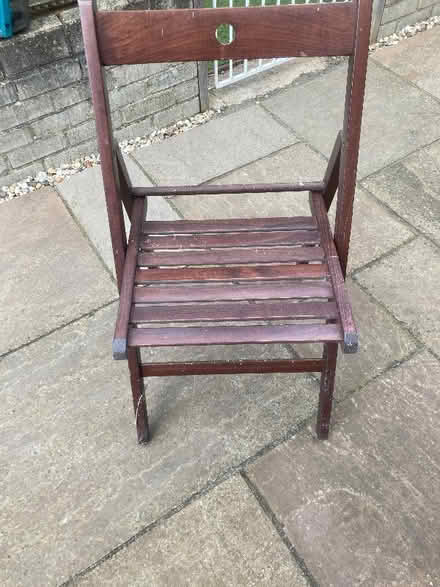 Photo of free Folding wooden chairs (2) (Sandy SG19) #1