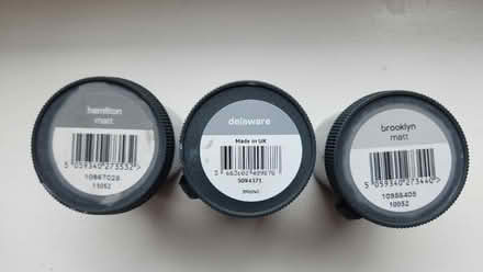 Photo of free 3 x Grey paint testers (B&Q) (Peckham) #1
