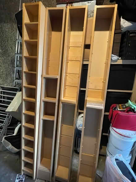 Photo of free 4 x IKEA tall skinny bookshelves (Coulsdon, CR5) #1