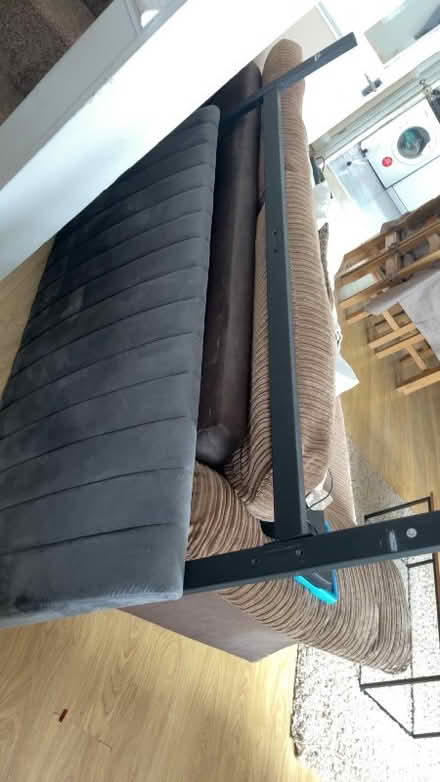 Photo of free Kingsize metal / fabric headboard (Filwood Ward BS4) #1