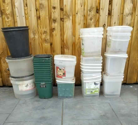Photo of free Plant pots and plastic tubs (Osmaston DE24) #1