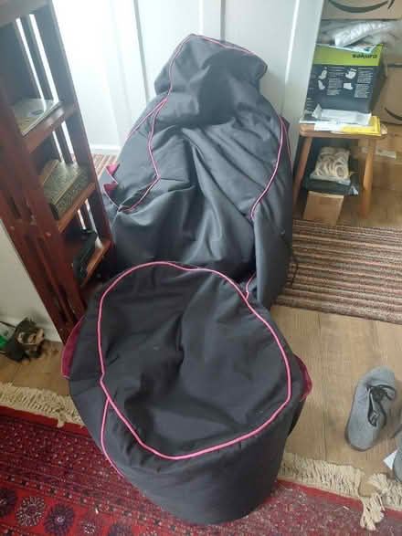 Photo of free Black Bean Bag Gaming Chair (Polstead CO6) #1