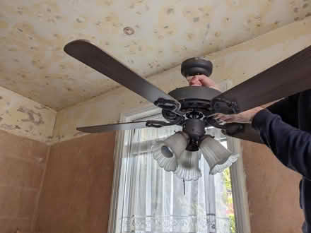 Photo of free Retro ceiling fan and lights (BA2) #2
