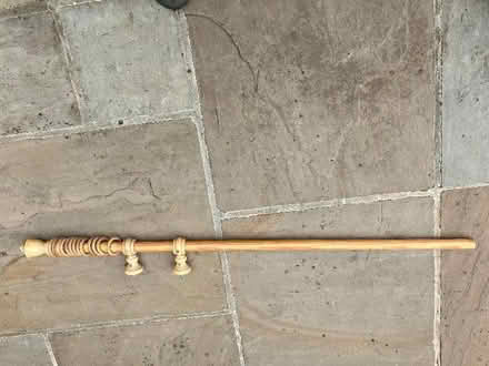 Photo of free Curtain pole 128cm only one finial (Sheet GU32) #1