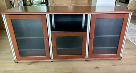 Photo of free Mid-Century modern media cabinet (Mont Sereno/Los Gatos)