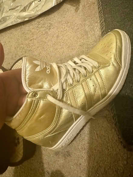 Photo of free Gold Adidas wedge trainers size 7 (Camberwell SE5) #1