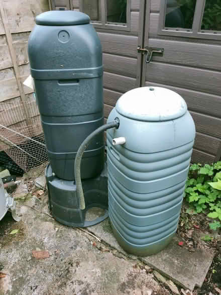 Photo of free Two water butts with one stand (Heaton Mersey SK4) #1