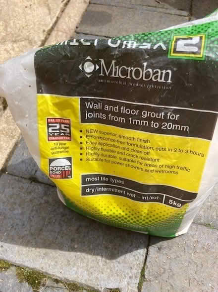 Photo of free Wall and floor grout (Malvern Link WR14) #1