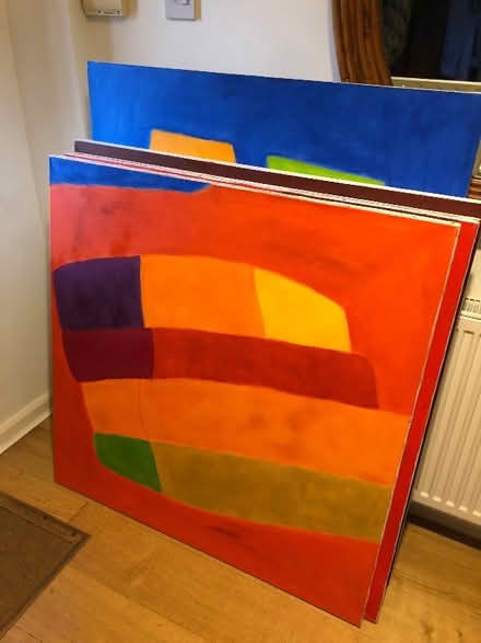Photo of free 5 large artists canvases to re-use (CT2) #1