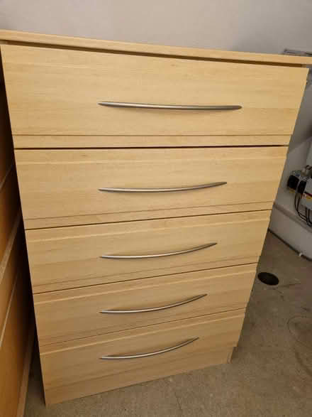Photo of free 2 chests of drawers & bedside table (S18) #1