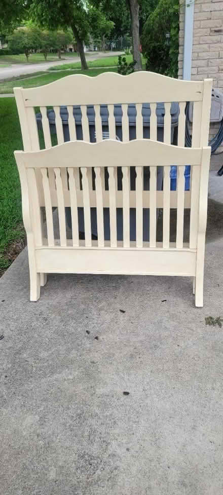 Photo of free Twin Bed Frame (9303 Pinewood Dr. Dallas) #1