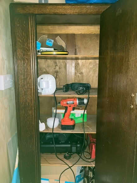 Photo of free Wooden cupboard with shelves (Formby L37) #3