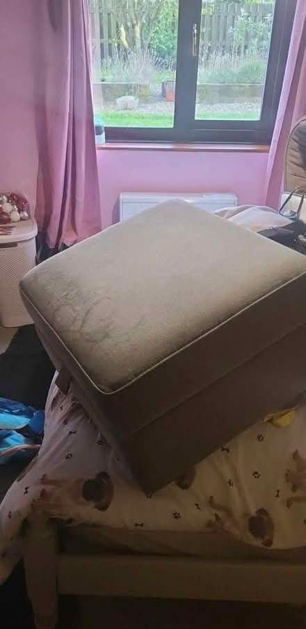 Photo of free Grey pouffe (CB8) #1