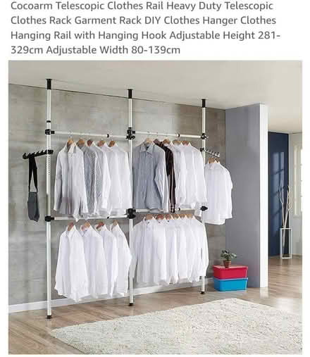 Photo of free Telescopic clothes rail (SE18) #1