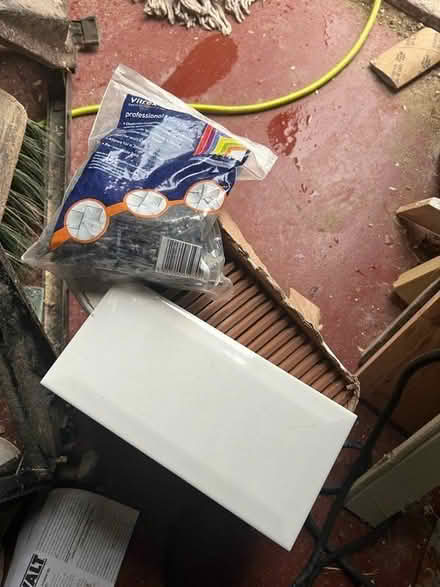 Photo of free Tiles, grout, spacers and adhesive (GL6 France Lynch) #2