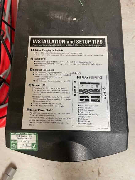 Photo of free Uninterruptible Power Supply (UPS) (St James' Street BN2) #2