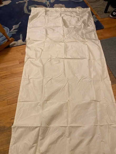 Photo of free Raw silk cream colored drapes (Waltham near Belmont line) #1