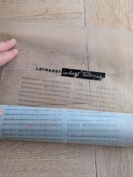 Photo of free Letraset instant lettering (University Area RG1) #1