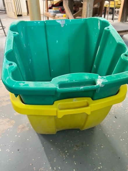 Photo of free Large Storage Buckets (Feet of a Clay in Brookline MA) #2