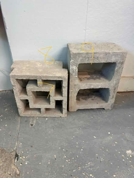 Photo of free Cinder blocks (Feet of a Clay in Brookline MA) #2