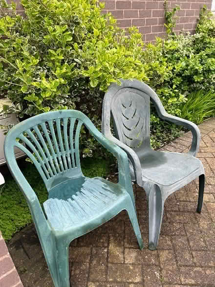 Photo of free Garden plastic chairs (Penrith CA11) #1