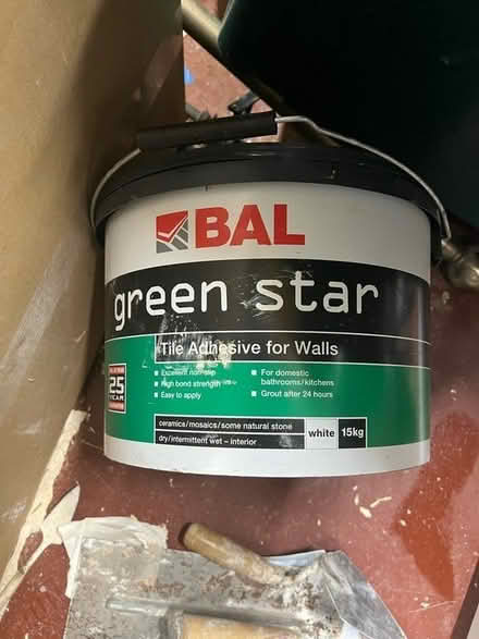 Photo of free Tiles, grout, spacers and adhesive (GL6 France Lynch) #1
