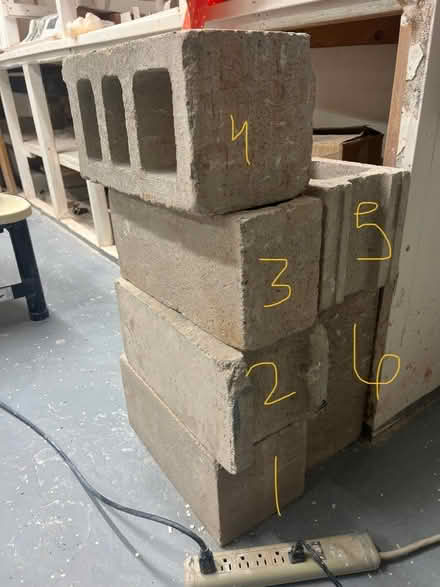 Photo of free Cinder blocks (Feet of a Clay in Brookline MA) #1