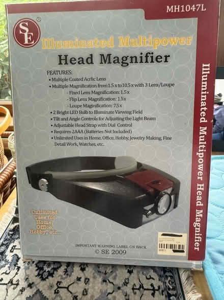 Photo of free Illuminated Head Magnifier (Lexington center) #3