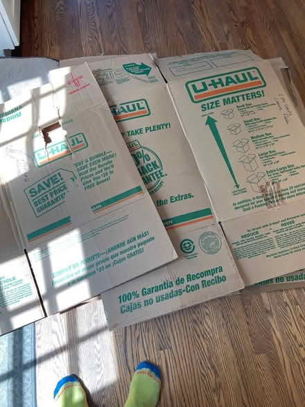 Photo of free 4 large and one med packing box (Longfellow-cooper) #1