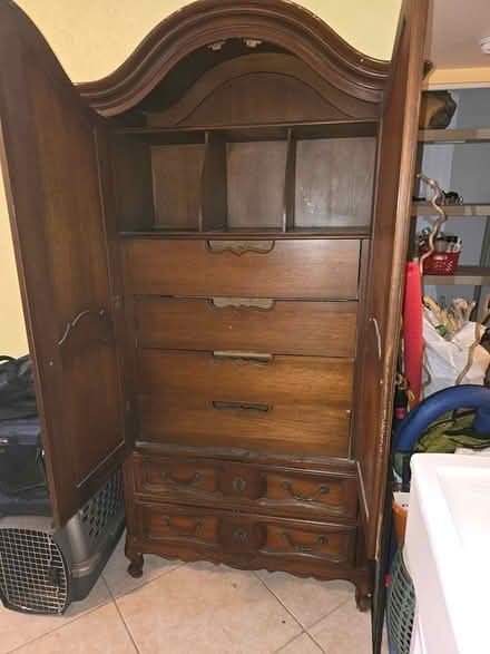 Photo of free Antique Armoire (S Cypress Rd & E Atlantic Blvd) #2