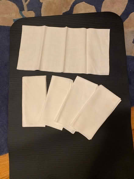 Photo of free Cream cloth napkins (Waltham near Belmont line) #1