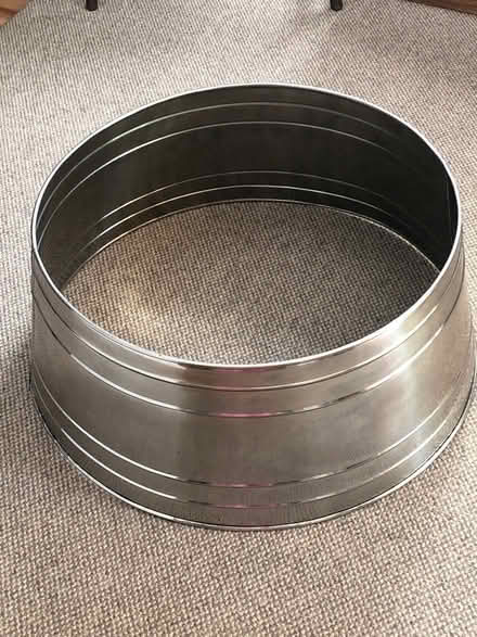 Photo of free Christmas Tree Metal Tree Collar (Red Top and Riva Ridge) #1