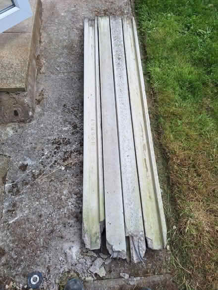 Photo of free 4x 6ft concrete fence posts (LL11) #2