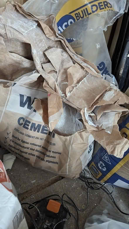 Photo of free White cement (W7, Grosvenor Road) #1