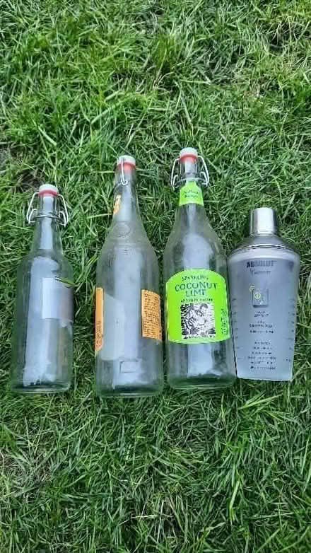 Photo of free Glass bottles and cocktail mixer (Abbey Wood SE2) #1