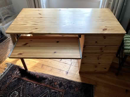 Photo of free Wooden desk (St. Hilary TR20) #1