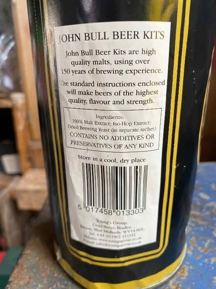 Photo of free Out of code (2012)John Bull beer kit. (Barnhill DD5) #2