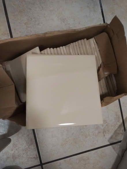 Photo of free box of tiles beige/taupe (Colindale NW9) #1
