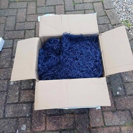 Photo of free Blue cardboard shreds (Bedford) #1