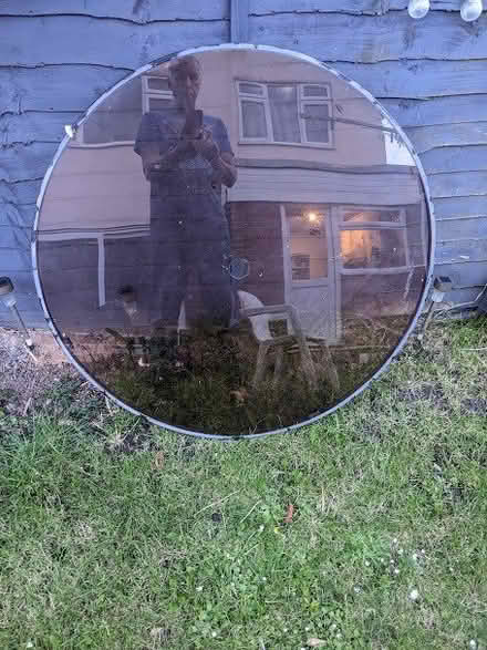 Photo of free Round Glass Garden Table Top (Middleton on Sea PO22) #1