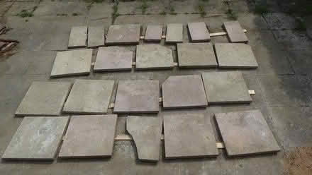 Photo of free Square Paving Slabs Red/Buff (S8 Lowedges) #1