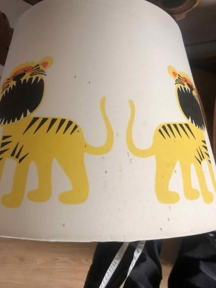 Photo of free Lamp shade with tigers (BN41) #3