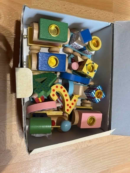 Photo of free Little wooden birthday train (Thames ditton, KT7) #2