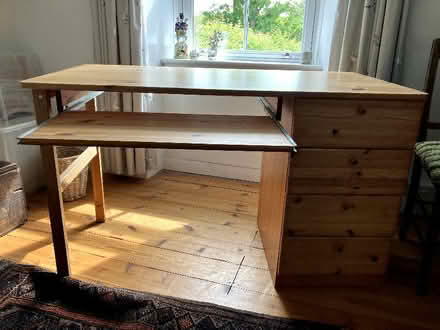 Photo of free Wooden desk (St. Hilary TR20) #2