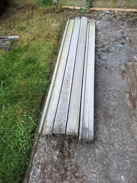 Photo of free 4x 6ft concrete fence posts (LL11) #1