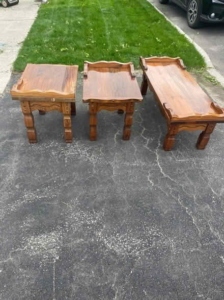 Photo of free Coffee table and side tables set (Don Mills) #1