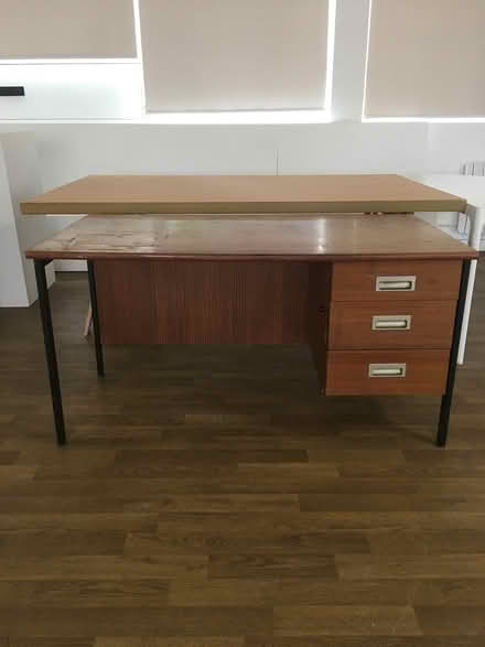 Photo of free Solid 60s/70s desk (Kilburn NW6) #1